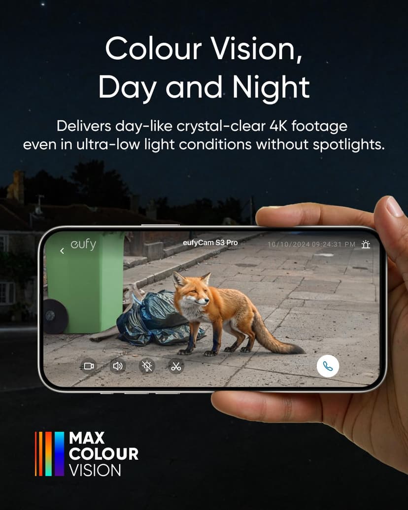 eufy Security Camera eufyCam S3 Pro 3-Cam Kit, 4K Solar Camera Outdoor Wireless,Colour Night Vision,Forever Power 2.0, Face Recognition AI, Expandable Local Storage, No Monthly Fee,Work With Alexa - 2