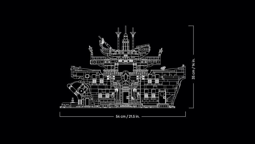 LEGO ONE PIECE The Baratie Floating Restaurant Building Set for Adults - Display Model with Detailed Interior plus 10 Minifigures incl. Luffy, Nami & Sanji - Anime Gift for Fans - 75640 - 8