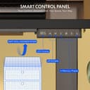 FLEXISPOT Standing Desk, 140 x 80 x (73-123), Electric Height Adjustable, Control Panel with Memory Functions, Teleworking Desk (Black Frame + Maple Table) - 5