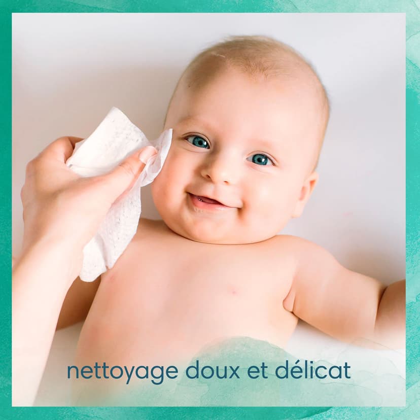 Pampers Harmonie Aqua Wet Wipes - 15 Packs of 48 Wipes, Restores Skin's Natural pH Value, Light Lotion with 99% Water - 3