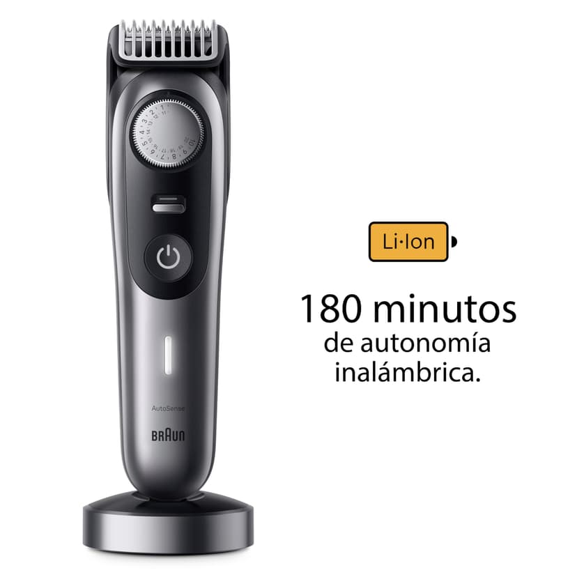 Braun Tondeuse À Barbe Series 9 BT9440, Tondeuse À Barbe Électrique, Avec ProBlade, La Lame La Plus Affûtée De Braun, Outils Professionnels, Base De Recharge Et 180 Minutes D’autonomie - 7