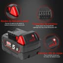 Waitley M18B5 18V 5.0Ah Compatible with Milwaukee M18 48-11-1850 48-11-1852 48-11-1820 48-11-1828 48-11-1830 Cordless Power Tools - 3