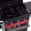 Char-Broil Gas2Coal Hybrid Grill - Griglia per barbecue a gas e carbone a 3 fuochi, finitura nera - 6
