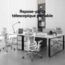 SIHOO Doro C300 Chaise de Bureau Ergonomique, avec Soutien Lombaire Dynamique, accoudoirs 3D et Dossier réglable, Repose-Pieds pour Un Confort accru, Expédiée en 2 Colis. Grigio(150 kg) - 2