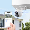EZVIZ CB8 KIT 2K Caméra Surveillance WiFi Extérieure sans Fil, Solaire, Batterie 10400mAh, Suivi Intelligent, Détection de Personne, Vision Nocturne Couleur, Audio Bidirectionnel, Sirère, Type C - 4
