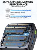 GMKtec Mini PC AMD Ryzen 5 W11 Pro 3500U (Plus performant Que Les 4300U/N150/N100/N95 4C/8T 4,50 GHz), Mini-Ordinateur G10, 16 Go de RAM DDR4 + SSD PCIe 3.0 x4 de 1 to,Wi-FI 5/USB 3.2/USB-C/BT 5.0 - 5
