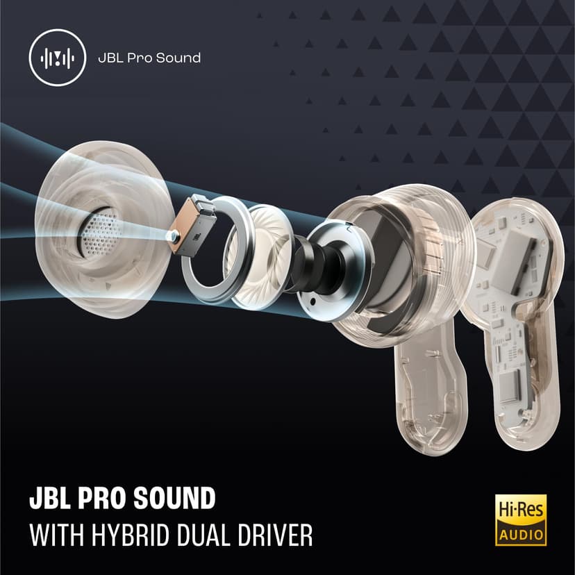 JBL Tour Pro 3, True Wireless Bluetooth Earbuds with Smart Charging Case, 40h Battery Life, True Adaptive Noise Cancelling 2.0 and JBL Spatial 360 Sound with Head Tracking, Black - 2