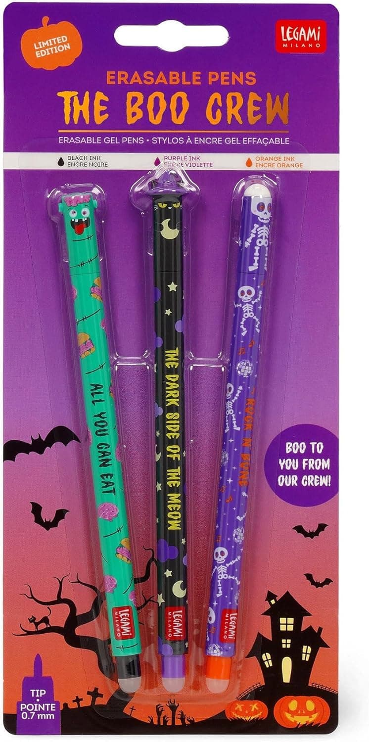 LEGAMI Halloween Edition 2025 Erasable Gel Pens Set of 3 - 1