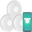 Aroha Smart Connect Smart WiFi Smoke and Carbon Monoxide Alarm - 10 Year Battery - Tuya & Smartlife - Combination Smoke Alarm & CO Detector - 3 set - 1
