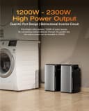 EcoFlow STREAM Ultra 1.92kWh Balcony Power Plant with Battery Storage, 2800W Solar Input (4 MPPT), 1200W Dual AC Ports, 600/800W Micro Inverter, Expandable to 21kWh, 6000-Cycle LFP Battery, AI - 3