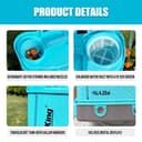 SideKing Pulvérisateur à Dos 16L, Pulvérisateur Électrique Compatible avec Makita 18V, Pression Réglable 7 Bar, Lance Télescopique, Soutien Lombaire, Pulvérisateur de Jardin pour Toiture & Terrasse - 7