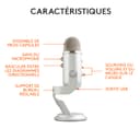 Blue Microphones Yeti, Micro USB pour Enregistrer, Streaming, Gaming, Podcast, Micro Gaming condensateur, Micro PC & Mac avec Effets Blue VO!CE, Support ajustable, Plug and Play - Argent - 7