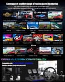 PXN V99 Gaming Steering Wheel, Driving Force Feedback Steering Wheel with Pedals and Shifter - 3.2NM, 270°&900°, 11.8 inch, 4 Paddle Shifters, Tools APP - Racing Steering Wheel for PC, Xbox and PS4 - 8
