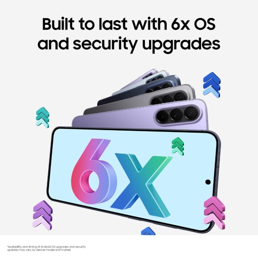 Samsung Galaxy A37 5G (Awesome Lavender, 8 Go de RAM, 256 Go de stockage), IA agentique, triple caméra avec vidéo de nightographie, autonomie de 2 jours, mises à niveau du système d'exploitation 6 - 8