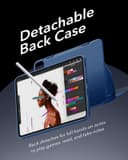 ESR Coque pour iPad Pro 13 Pouces M5/M4 (2025/2024) avec Coque Magnétique Amovible, Support Portrait/Paysage Réglable, 9 Angles de Position, Série Shift, Bleu - 6