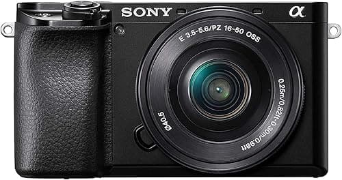 Sony Alpha 6100 | APS-C Mirrorless Camera with Sony 16-50 mm f/3.5-5.6 Power Zoom Lens (Fast 0.02s Autofocus, Eye Tracking Autofocus for Human and Animal, 4K Movie Recording and Flip Screen)