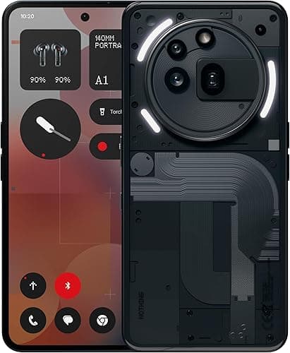 Nothing Phone (3a) Pro 256 GB - mobile phone with 50 MP periscope camera, 50 MP front camera, 60x ultra zoom, 50W fast charging and 6.77" FHD+ flexible AMOLED display - Grey