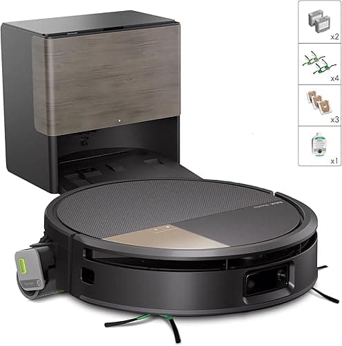 iRobot Roomba Max 706 Combo Robot Vacuum Cleaner + AutoWash Dock: Extended Accessories, Extendable, Self-Cleaning Mop Roller, Double Brushes, Self-Draining Hot Wash and Drying, Bypass Obstacles