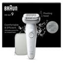 Braun Silk-épil 9 Women's Epilator/Hair Remover for Long-Lasting Hair Removal, 9-011, White/Silver - 1