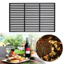 Daromigo 42 x 28 cm, griglia in ghisa smaltata, griglia rettangolare in ghisa smaltata, accessorio per barbecue, barbecue a gas, barbecue a carbonella e molto altro ancora, per barbecue a gas, - 2