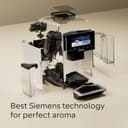 Siemens EQ900 plus fully automatic coffee machine, cartridge 1 x cleaning/descaling, HomeConnect, electric grinding setting, baristaMode, milk container 0.7 l, stainless steel - 8