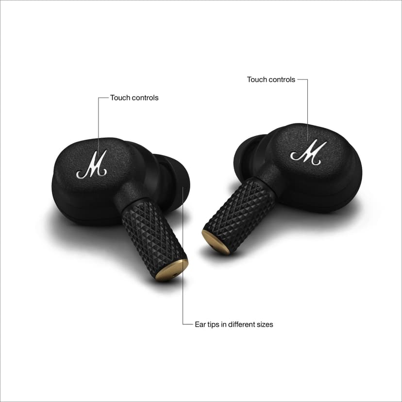 Marshall Motif II ANC - True Wireless Active Noise Cancelling Bluetooth Headphones, Earbuds, 30 hours playtime – Black - 3