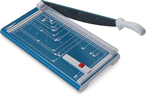 Dahle Cisaille 534 (Capacité de Coupe jusqu'à 15 Feuilles, DIN A3, 460mm de Coupe, Lame Plate, Pression Manuelle) Bleu