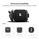 PGYTECH Quick Release Plate & Clamp V2, Arca Swiss Plate Camera Mount with 1/4" to 3/8" Screw Thread for Sony/Nikon/Fuji/Canon/DJI Switch Between Tripod/Monopod/Slider/Stabilizers(Clamp + Plate) - 3