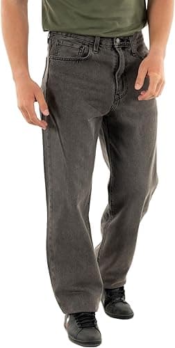 Jeans Uomo levi's 29037-0052 568 Loose Straight Black Par…