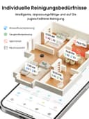 Lefant M2 Plus Aspirateur Robot Laveur avec Station 6000Pa Vidage Automatique Poussière,Navigation Laser Cartographie,Évitement d'obstacles PSD,Idéal pour Poils d'animaux/Tapis, WiFi/App/Alexa, Noir - 8