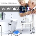 Canne tripode - Bm Médical CT-10 - légère en aluminium avec un embout tripode pratique et stable - Aide à la personne - 3