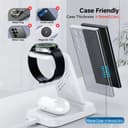 Wireless Charger for Samsung, 3 in 1 Wireless Charging Station for Galaxy S25 Ultra/S24/S23/Z Flip 7/Fold 6, Stand for Samsung Galaxy Watch 8/8 Classic/Ultra/7/6/5, Phone Charger for Galaxy Buds 3/Pro - 5