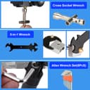 YOTINO 82 Pieces 3D Printer Accessories, 3D Printing Tool Kit, with Tweezers, Pliers, Carving Knife, Cleaning Needles, Wrench Set for Cleaning Finishing Printing - 5