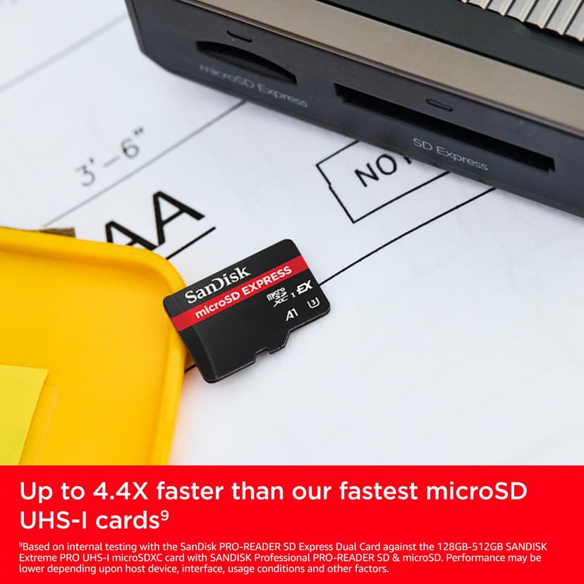 SanDisk microSD Express Card, 512GB mSD card, Read speeds up to 880 MB/s, Write Speeds up to 650MB/s, Sustained Write 220MB/s, SanDisk QuickFlow Technology, ThermAdapt, UHS-I, U3, C10 - 3