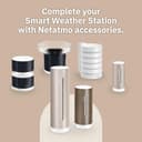 Netatmo Original 2nd Generation Weather Station | Indoor & Outdoor | Temperature, Humidity, Air Quality, UV, Pollen, Weather Forecast | Compatible Apple Home, Alexa, Google Home - Sand - NWS-S-EC - 6