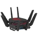 ASUS ROG GT-BE19000 - Routeur Gaming Wi-FI 7 - Tri-Bande - débit de 19Gb/s - Nouvelle Bande passante 320MHz & 4096-QAM, Double Port 10G, Triple accélérateur de Jeu, sécurité réseau Gratuite, AiMesh - 8