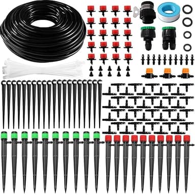 VooGenzek 162 PCS 4/6 mm Irrigation System Kit, 25m Irrig…