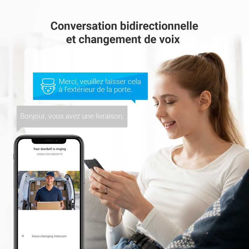 EZVIZ CP5 Visiophone connecté WiFi, Résolution 1080P, Moniteur Tactile Couleur 7", Portier vidéo à installation 2 Fils, Déverrouillage à Distance, Audio Bidirectionnel, Vision Nocturne, Design Compact - 6