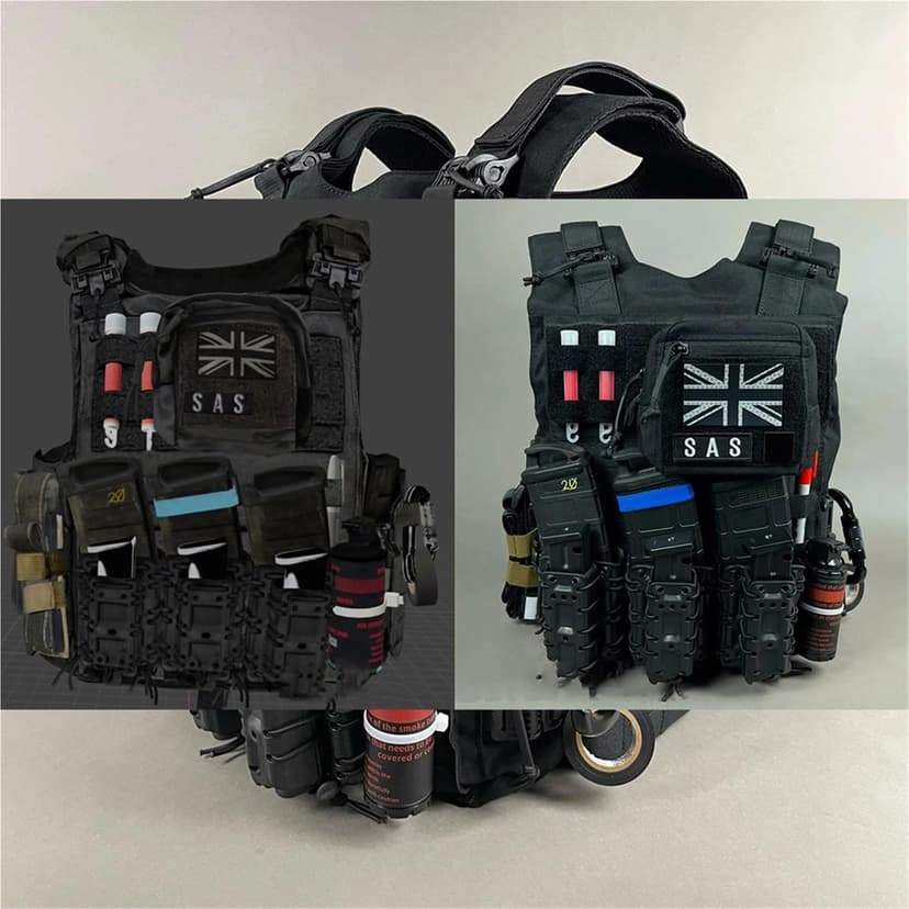 COD Ghost Style Chest Equipment Full Set Tactical Airsoft Outdoor Hunting Gear Breathable Vest Pouch Set - 4