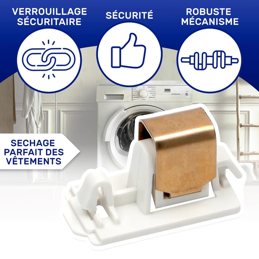 Door Lock of the Tumble Dryer 31,8 x 16,85 x H 15,92 mm with the Original Code 480112100577 4810710263 481227138362 481227138462 for Whirlpool - Warranty 10 Years – MONTERAL - 4