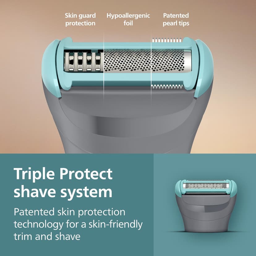 Philips Body Groomer 3000 Series - Trimmer for Men with Triple Protect Shave System, Intimate Trim & Shave, Close and Smooth on Skin, 100% Showerproof, 80 Min. Runtime, Model BG3480/15 - 4
