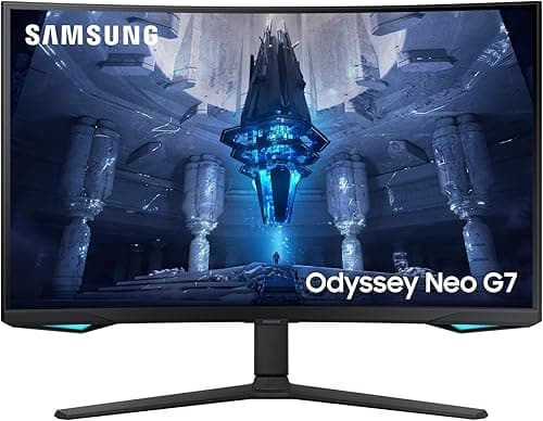 Samsung Odyssey Neo G7 - G75NB 32'' 165Hz 32'', UHD 4K 3840x2160, 165Hz, VA - MiniLED 1ms, 1000R, 350cd/m2, 1000000:1, H/I/Pivot/Orientable, Cable(s) DisplayPort