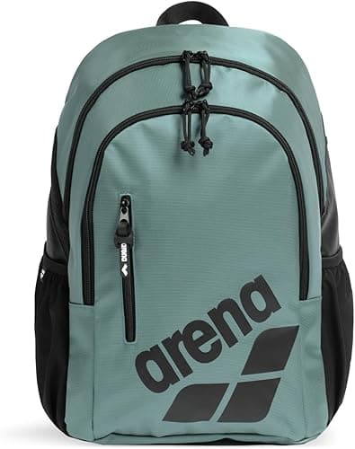 Arena All Set Sports Swim Backpack Athletes Gym Rucksack Multisport Daypack Large Size Training Gear Equipment Bag for Teens Men Women, 30 Liters, Sage Green