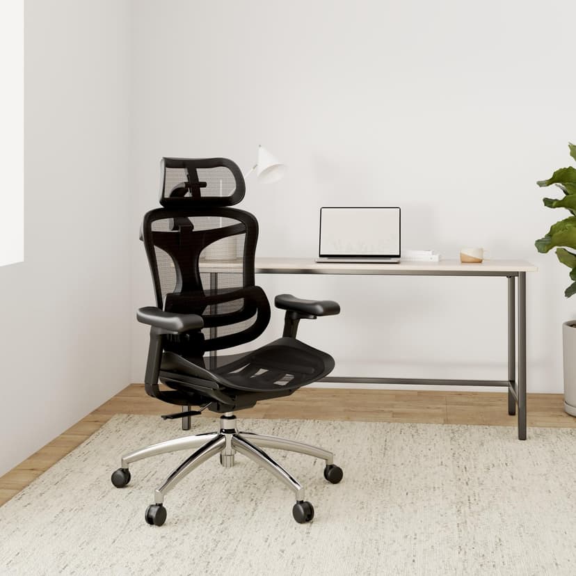 SIHOO Doro C300 Ergonomic Office Chair with Ultra Soft 3D Armrests, Dynamic Lumbar Support for Home Office, Adjustable Backrest Desk Chair (Black) - 2