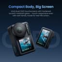 Caméra d'action Xtra Pro, caméra de vlogging 4K avec capteur 1/1,3", étanche à 20 m, vision nocturne et stabilisation pour cyclisme, plongée, tir sportif - 5