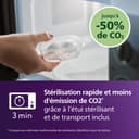 Philips Avent Ultra Air Nighttime Soothers - Orthodontic Design, for Babies 0-6 Months, Glow in The Dark, Soft Silicone Symmetrical Teat, BPA-Free, with Sterilizing Case, 2 Pack, SCF376/25 - 6