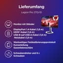 Lenovo Legion Pro 27Q-10-26.5" Gaming Monitor with Eyesafe (QHD, QD-OLED, 280Hz, 0.03ms GtG, 2xHDMI+DP+ USB Type-C, AMD FreeSync Premium Pro) - Tilt Adjustment - Black-White - 8