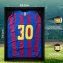 Tinkeps Football Shirt Frame Display - Engineered Wood & Acrylic, Jersey Display Case, Black - 2
