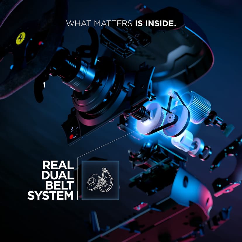 Thrustmaster T300 Integral Alcantara - High-Performance Racing Wheel and Pedal Set with Force Feedback for PC, PS4, and PS5, PS5 Pro - 6