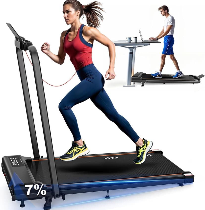 VOWVIT Tapis de Course 4en1 Tapis de Marche Inclinable | … - 1